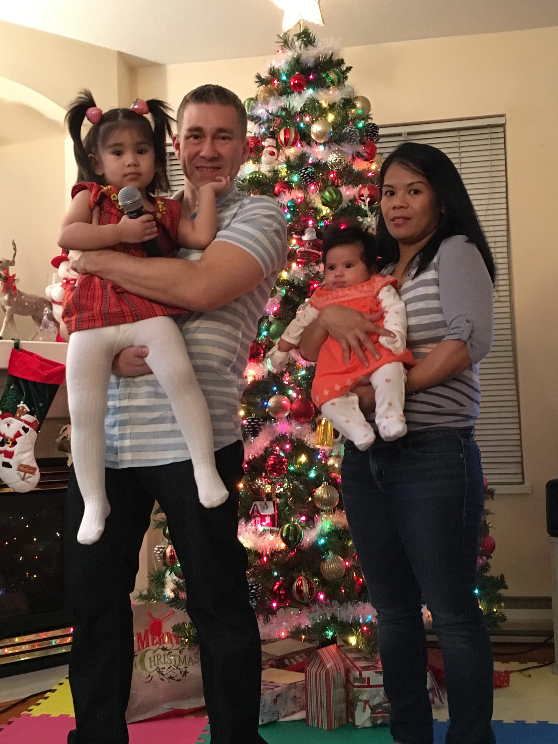 Abigail's first Christmas at current place